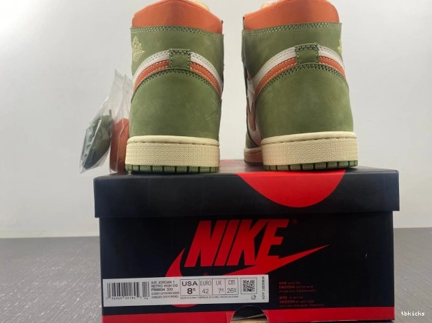 Cheap TB Jordan Air Celadon OG 1 High FB9934-300 Craft 0725